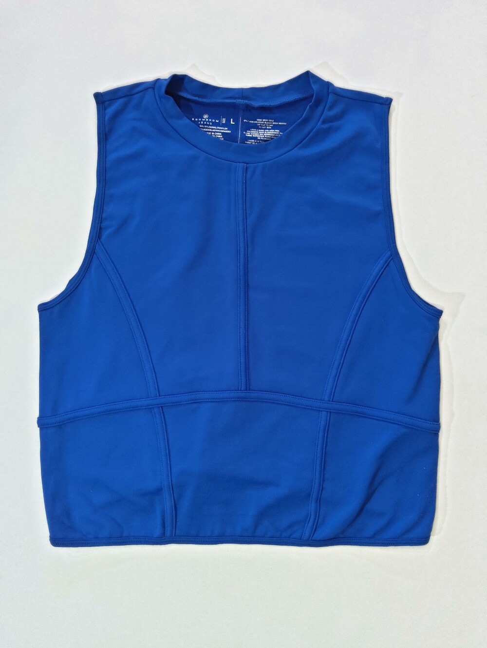 Boom Boom Jeans Womens Tank Top‎ Large Royal Blue Athleisure Gorpcore Activewear